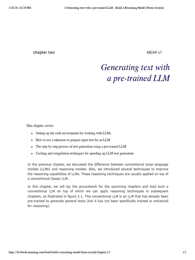 2 Generating Text With A Pre-Trained LLM - Build A Reasoning Model ...