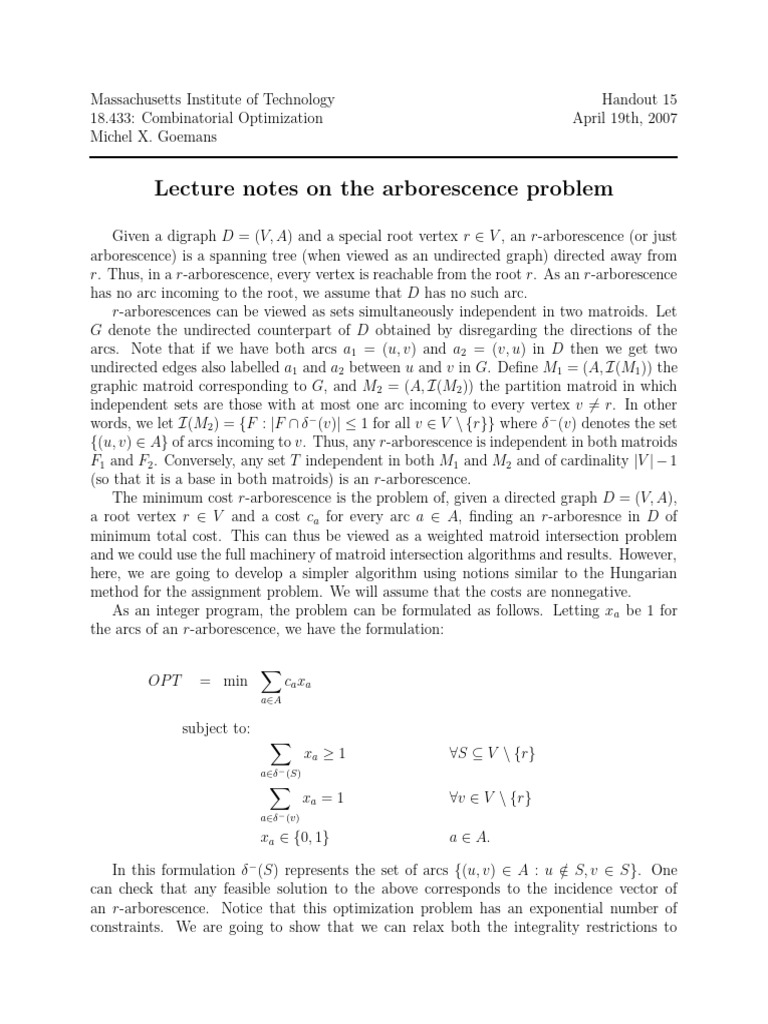 Arbor e Scence | PDF | Linear Programming | Mathematical Analysis
