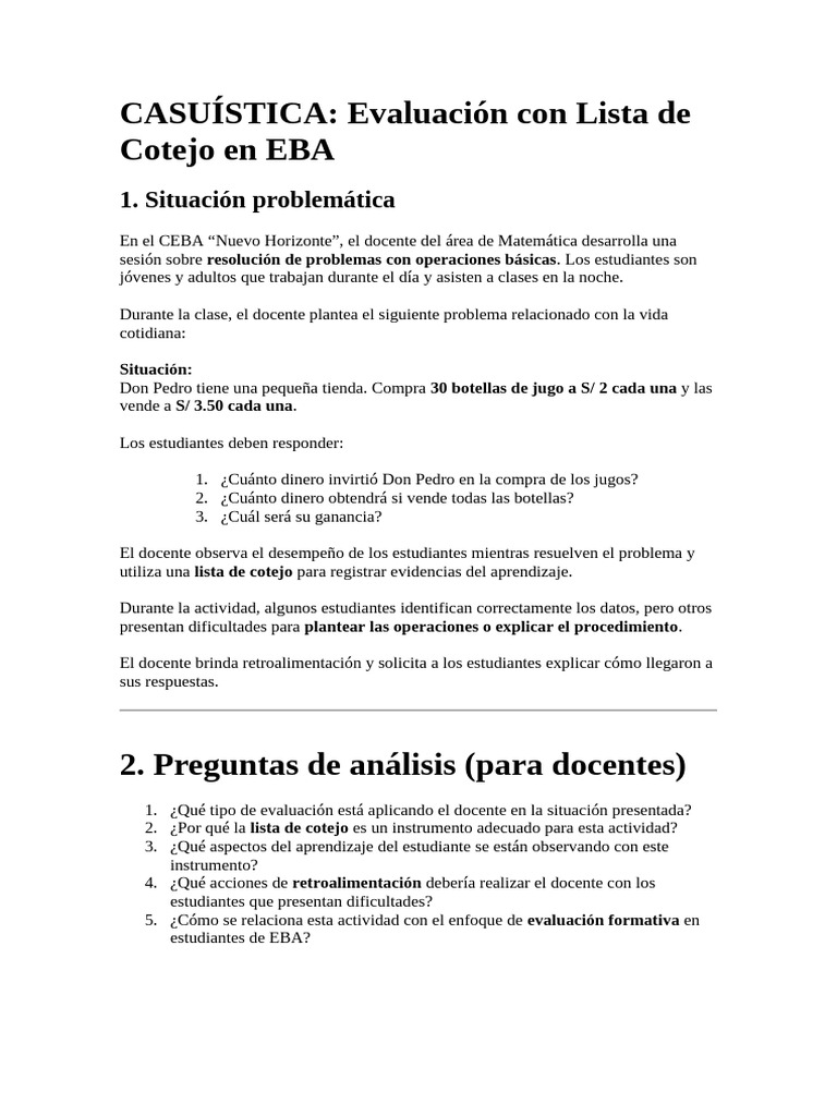 Casuística Nelson | PDF | Evaluación | Aprendizaje