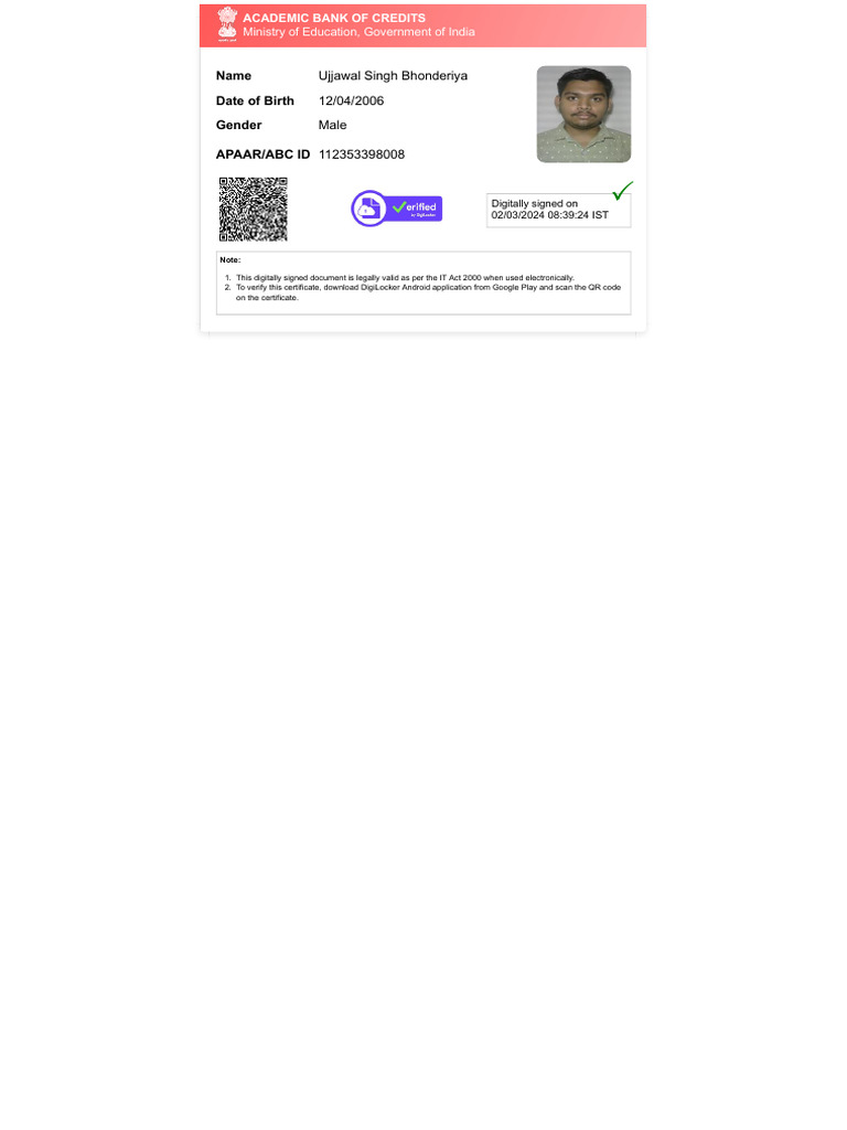 Abc I Card | PDF