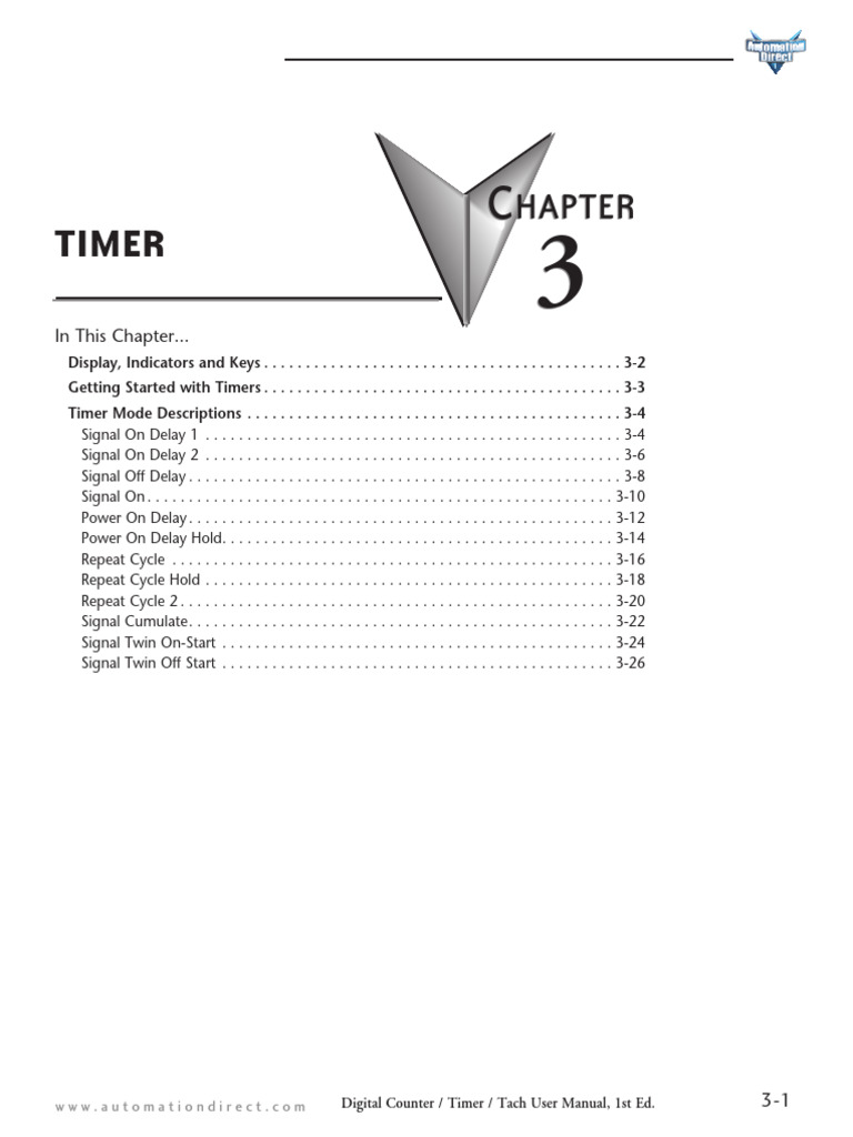 Chapter 3 CTT Timer Manual | PDF | Parameter (Computer Programming ...