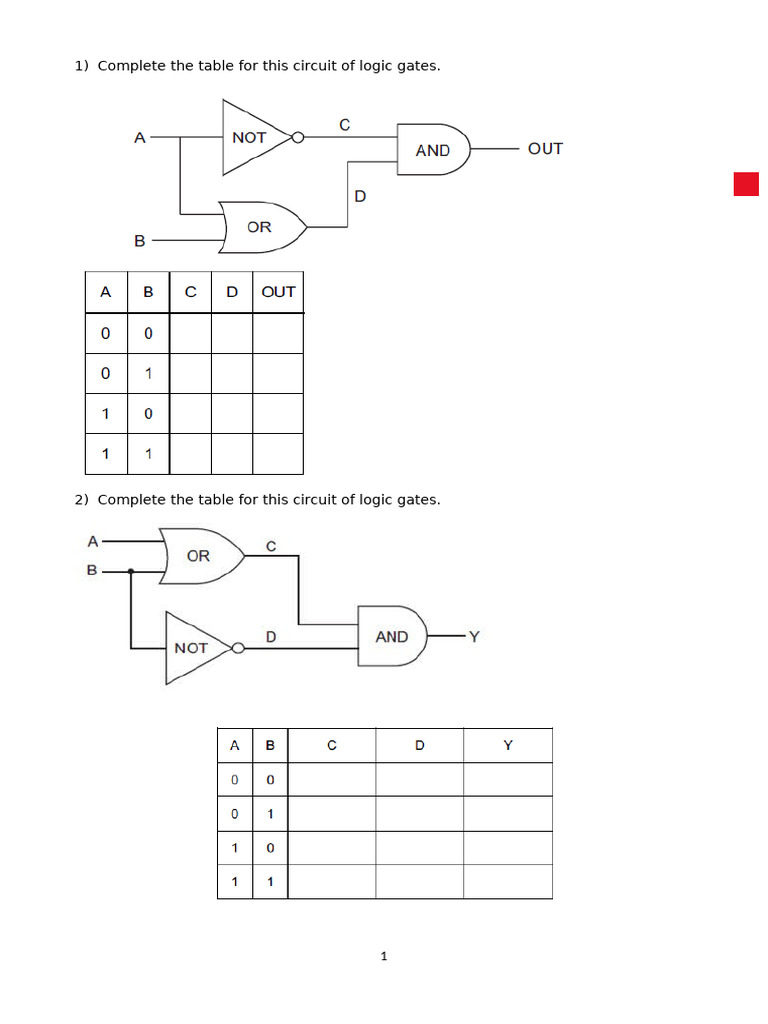 Logic Gates-PP Practice Questions | PDF