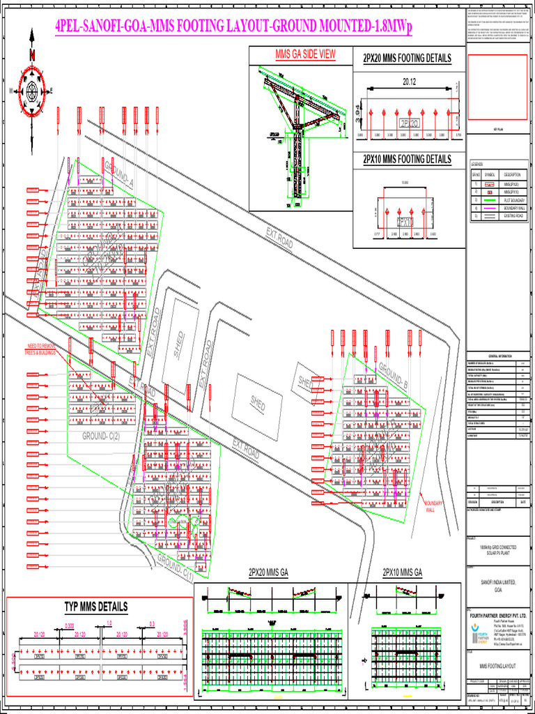 Sanofi Goa-Mms Footing Layout-Rev 00 | PDF