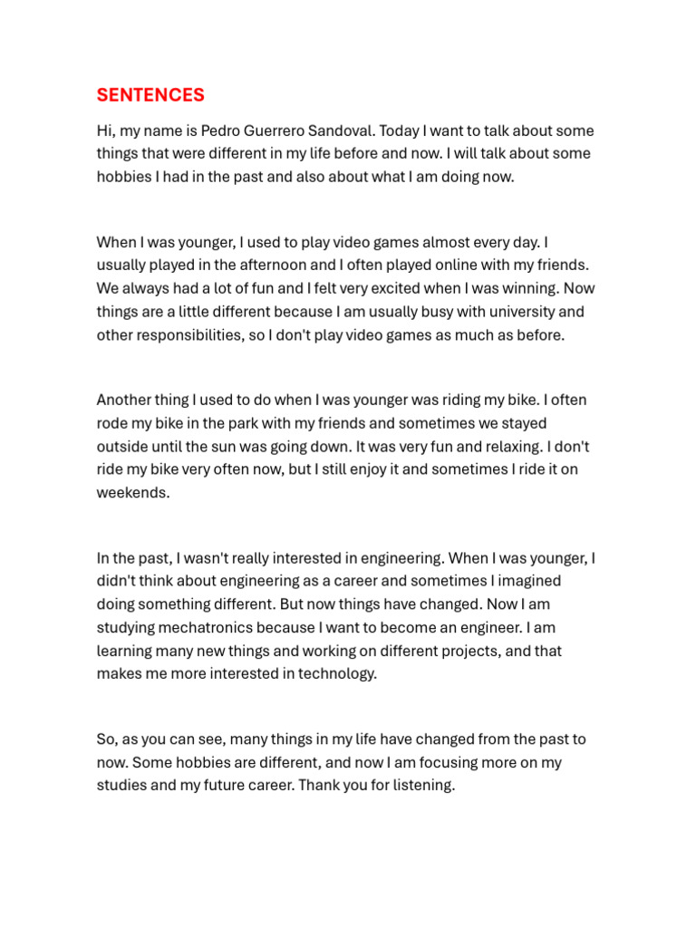 Sentences | PDF