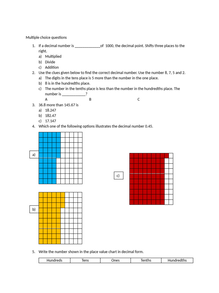 Multiple Choice Questions | PDF