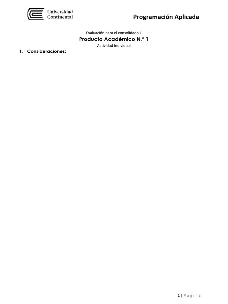 U1 Consolidado 1 PA | PDF | Algoritmos | Programación de computadoras