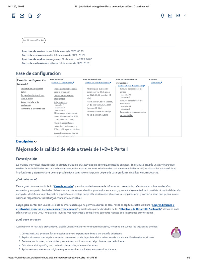 Descripción de La Actividad | PDF | Iniciativa empresarial | Cuentacuentos