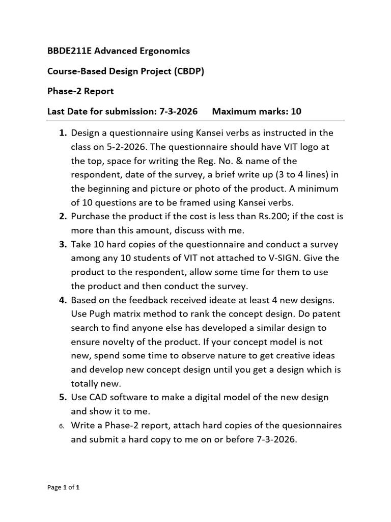 Guidelines For CBDP Phase - 2 Report | PDF
