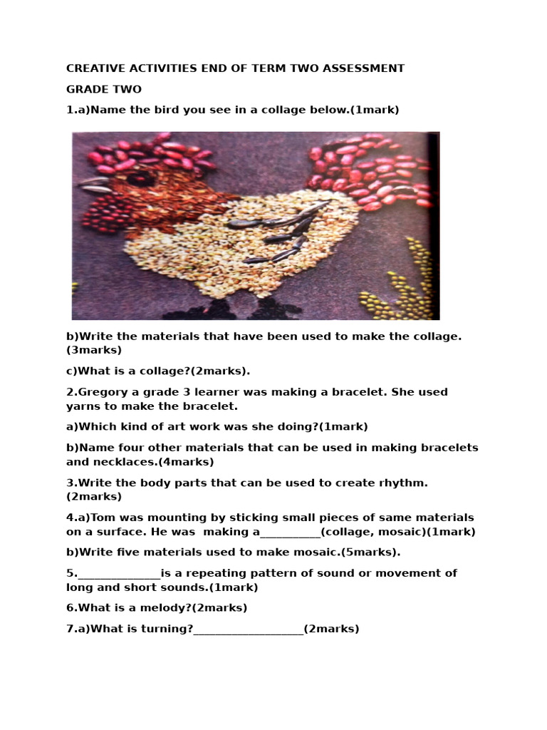 Creative Activities Grade 2 | PDF