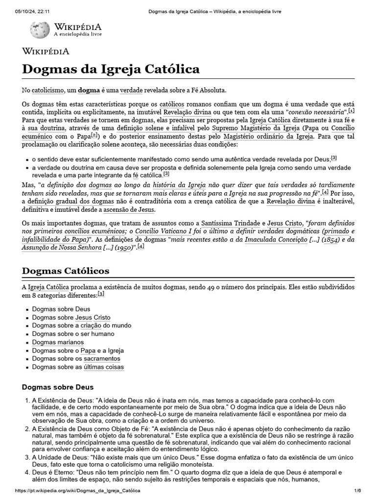 Dogmas Da Igreja Católica | PDF | Sacramentos | Eucaristia