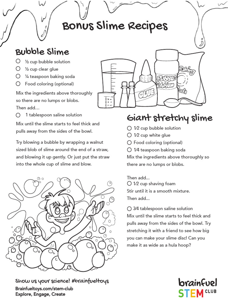 GreatSlimeRecipesforKids 1 | PDF