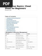 Kali Linux Commands Cheat Sheet | PDF | Zip (File Format) | Computer File