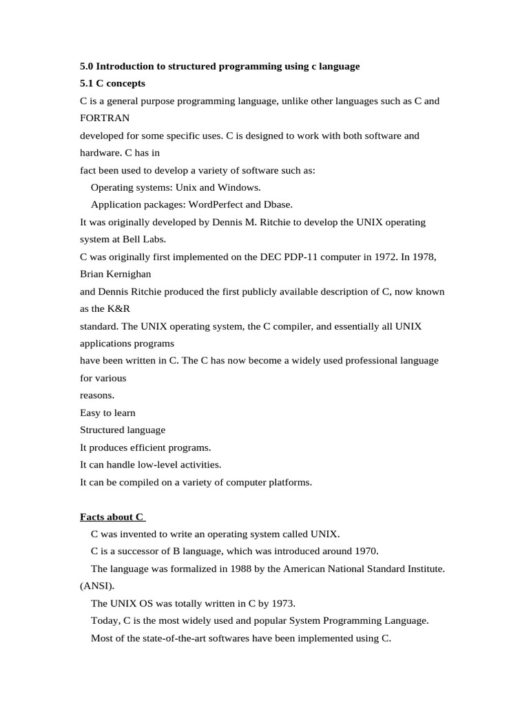 Programming in C | PDF | Integer (Computer Science) | Computer Programming
