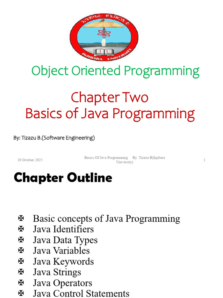 Chapter 2 Basics of Java Programming | PDF | Control Flow | Boolean ...