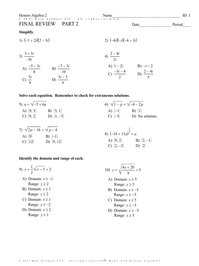 KUTA FInal Review - Part 2 | PDF