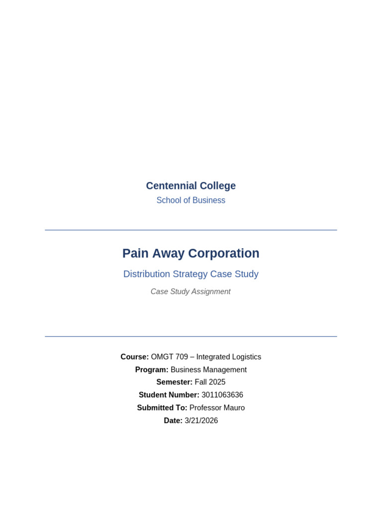 Final PAC Case Study 3011063636 | PDF | Inventory | Automation