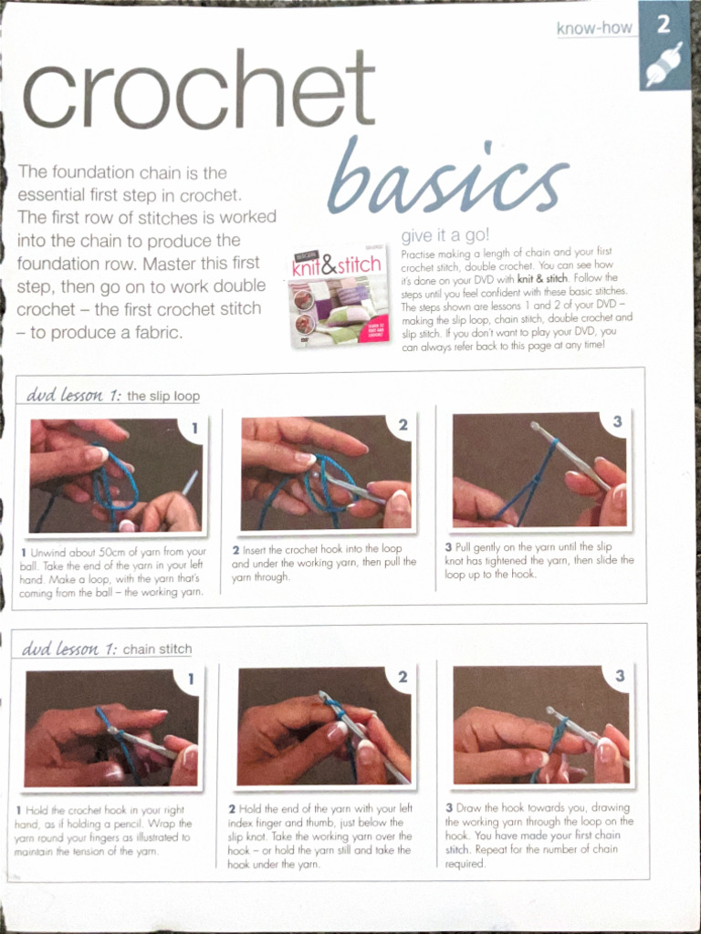 How To Crochet - Basics | PDF