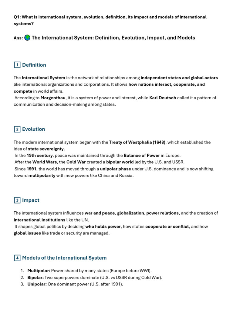 Basic Factors in IR Notes For Midterm Exam | PDF | Soft Power ...