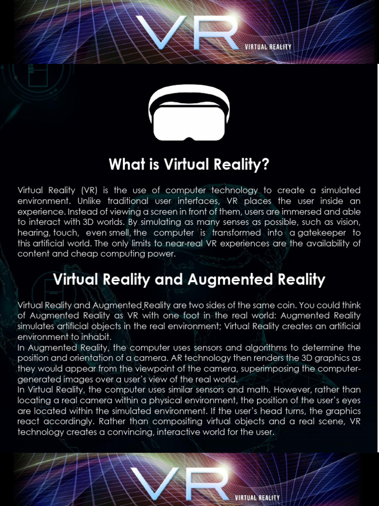 Virtual Reality | PDF | Virtual Reality | Augmented Reality