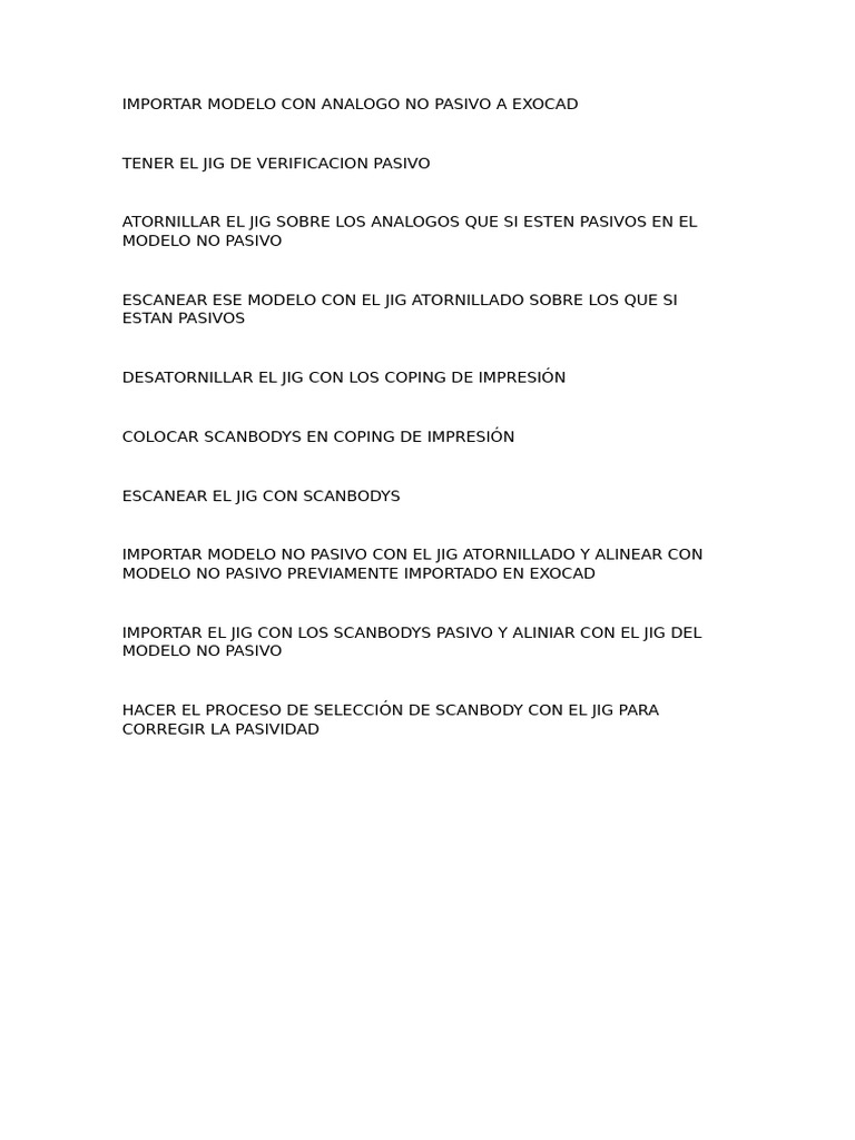 Corregir Posicion de Analogo No Pasivo | PDF
