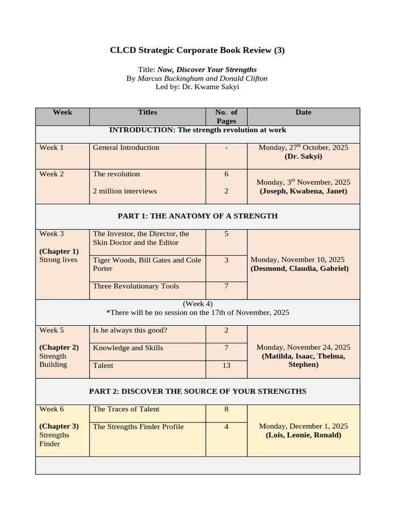 Book 3 Review Plan - Draft 1 | PDF