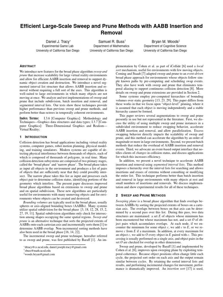 Efficient Large-Scale Sweep and Prune Methods With | PDF | Computing