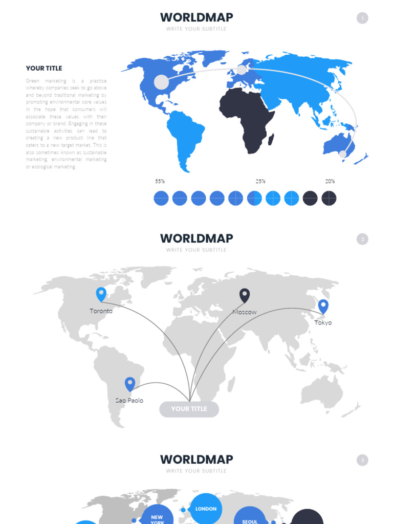 Worldmap Slides Powerpoint Template | PDF | Marketing | Private Sector