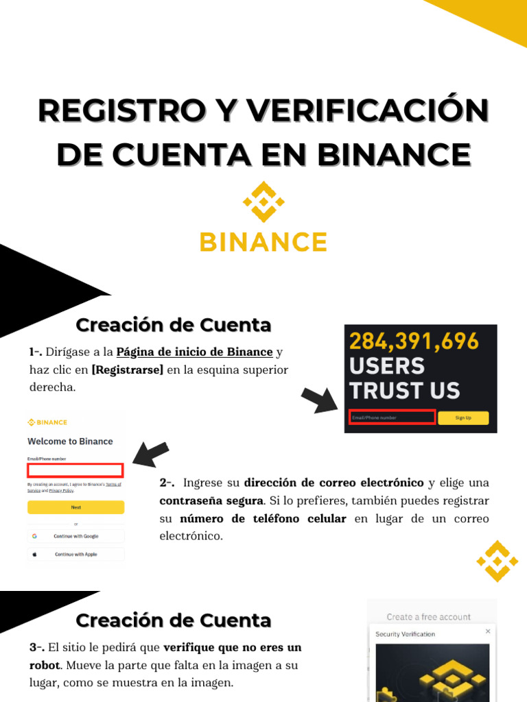 Registro y Verificación de Cuenta en Binance | PDF