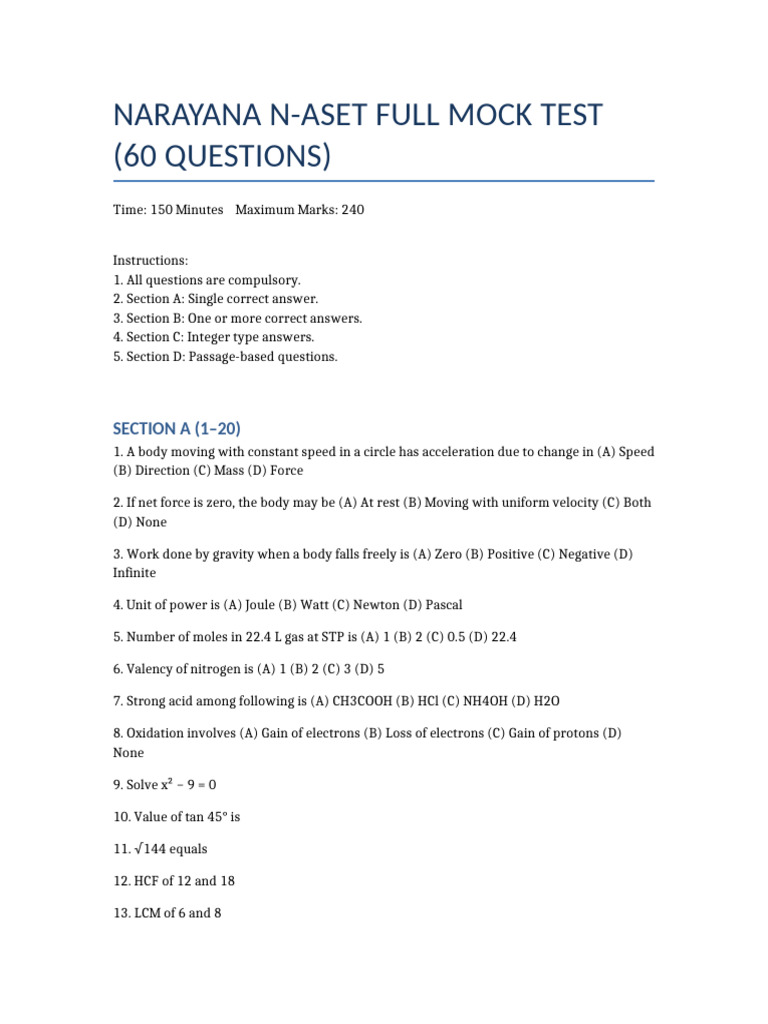 N-ASET Full Detailed Paper | PDF | Force | Acceleration