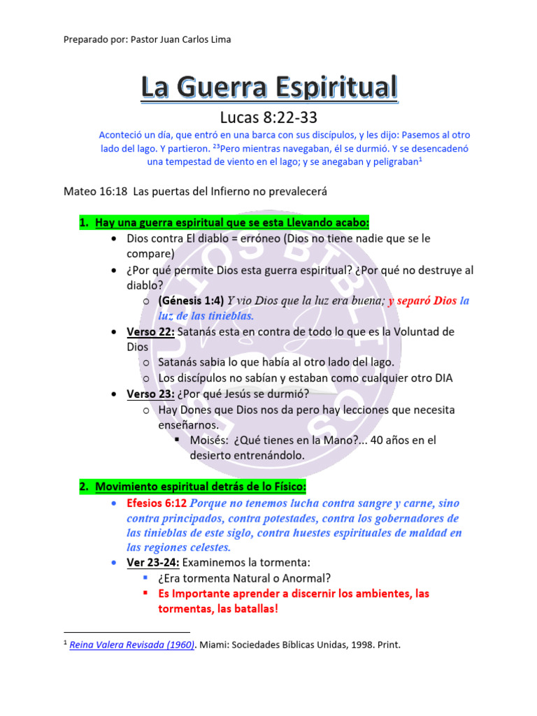 La Guerra Espiritual Real | PDF