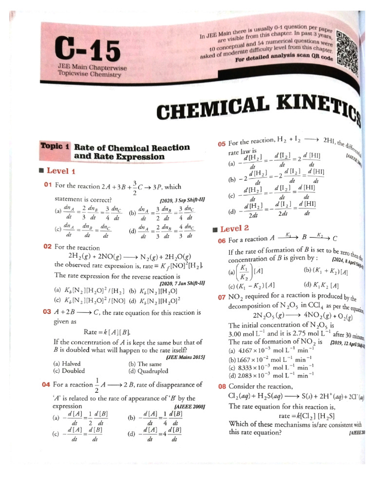 Chemical Kinetics | PDF