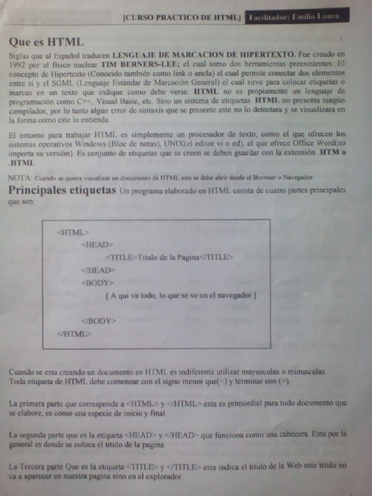 Practica de - HTML | PDF