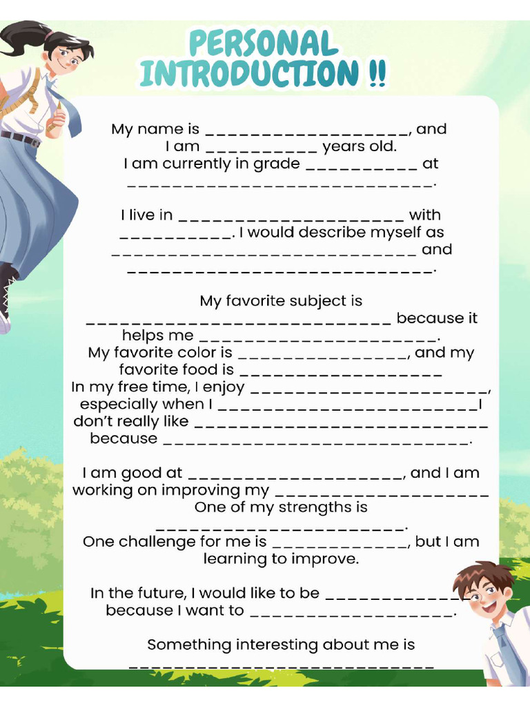 Personal Introduction | PDF