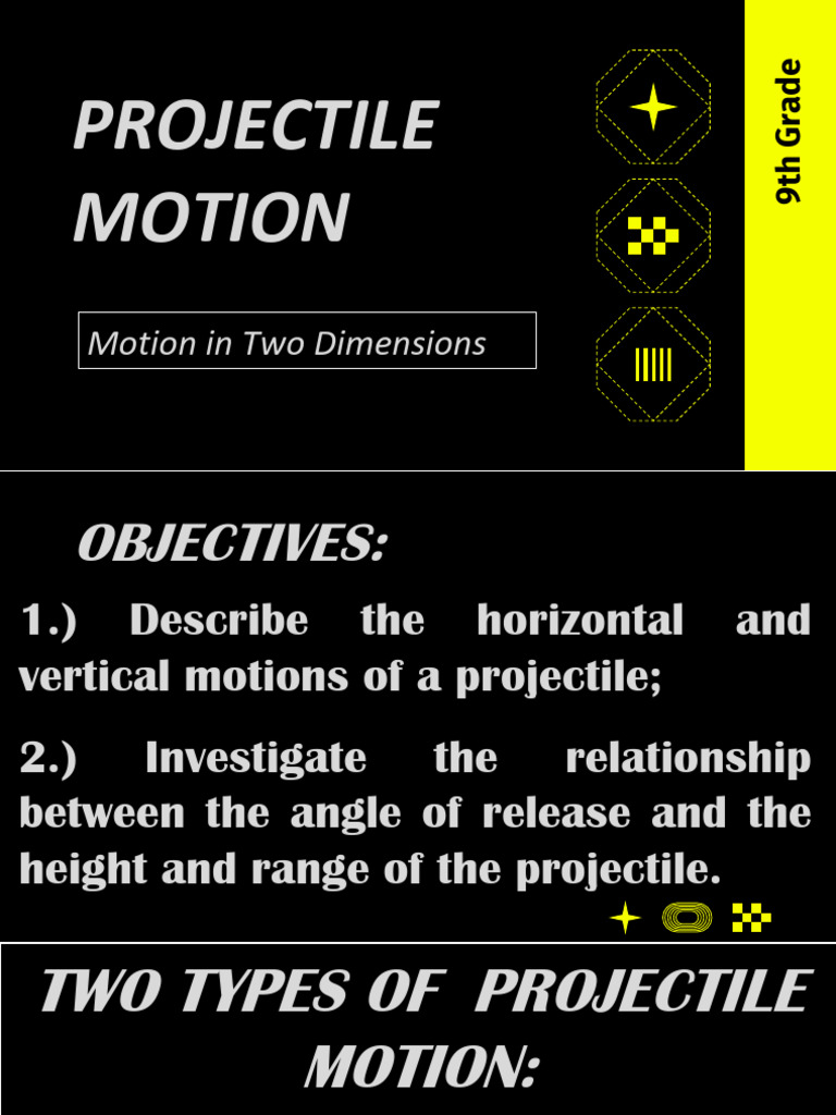 Wbek04y63 - Lesson 1.2 - Projectile Motion | PDF