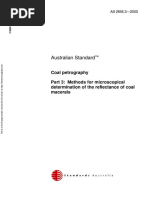 As 2856.3-2000 Coal Petrography Method For Microscopical Determination of The Reflectance of Coal Macerals