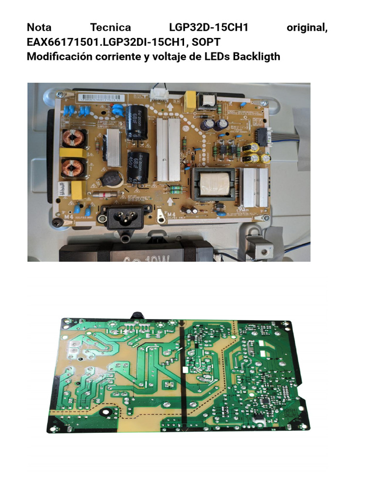 Modificacion Corriente Led LG 43 | PDF