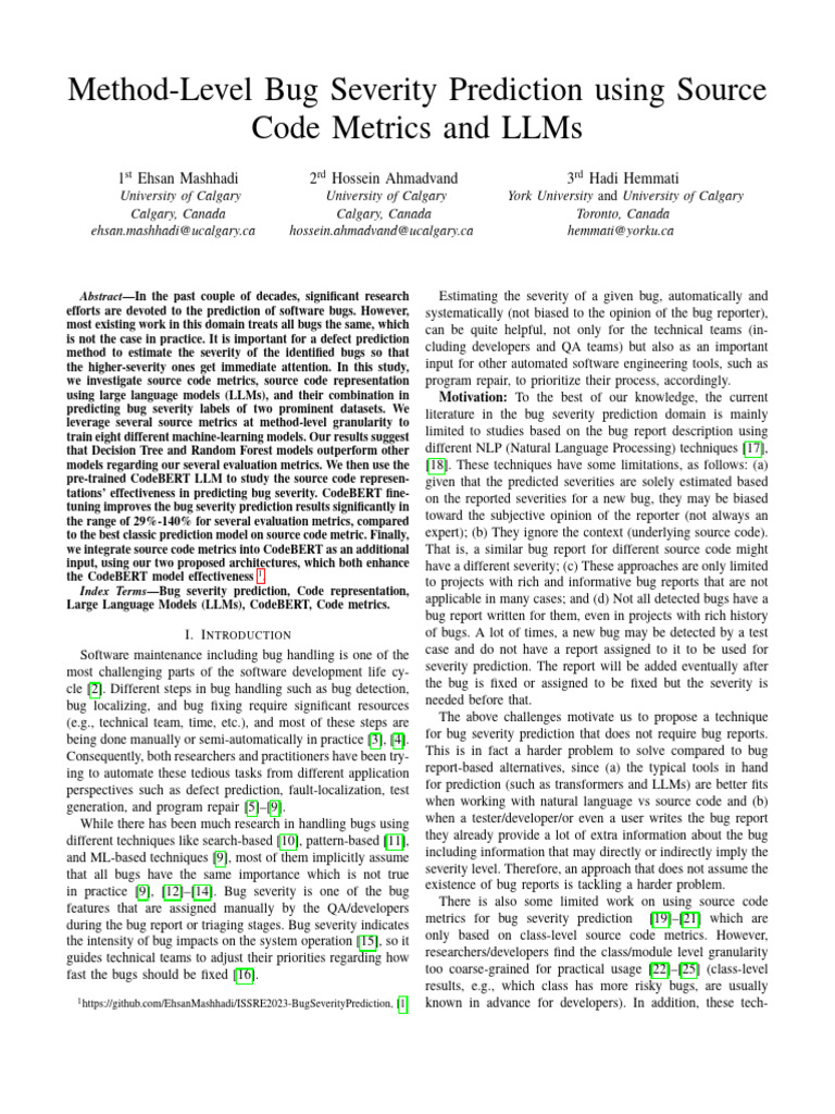 2023-ArXiv-Method-Level Bug Severity Prediction Using Source Code ...