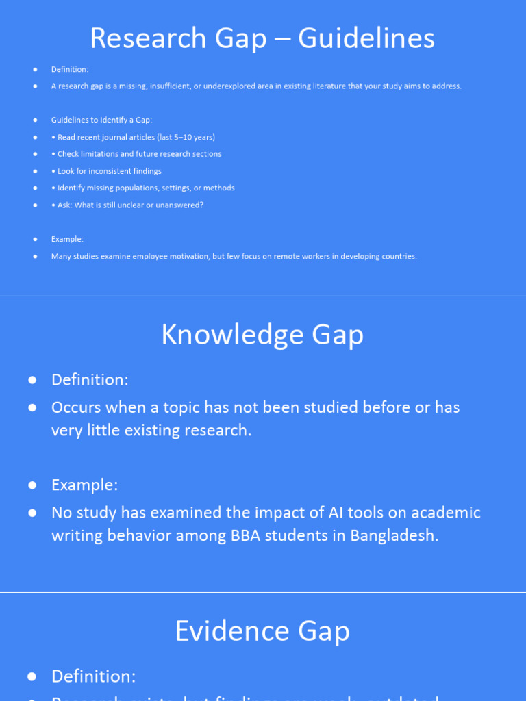 Research Gap Slides | PDF