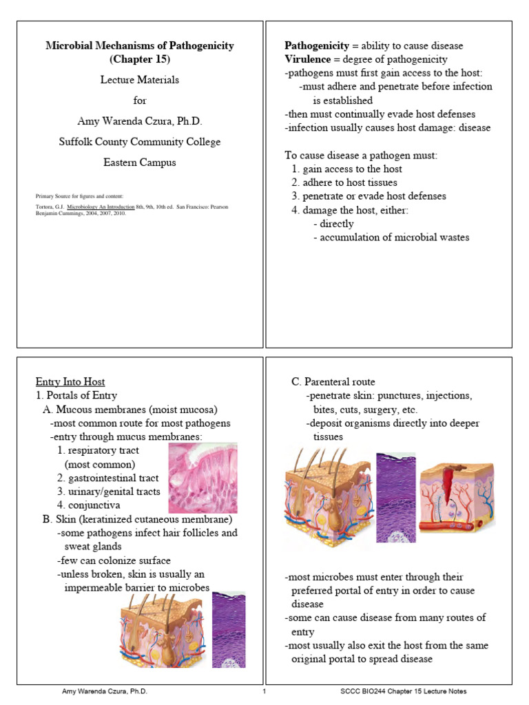Microbial Mechanisms of Pathogenicity (Chapter 15) Pathogenicity ...