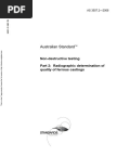 As 3507.2-2006 Non-Destructive Testing Radiographic Determination of Quality of Ferrous Castings