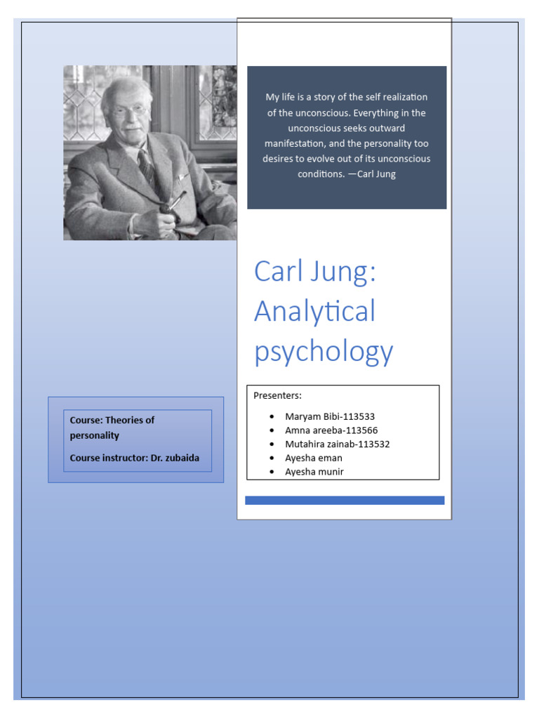 Carl Jung by Group1 | PDF | Carl Jung | Extraversion And Introversion