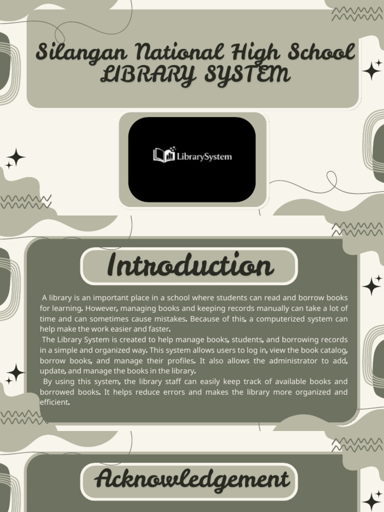 Library System - 20260316 - 081121 - 0000 | PDF | Libraries | Librarian