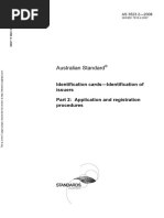 As 3523.2-2008 Identification Cards - Identification of Issuers Application and Registration Procedures