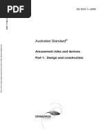 As 3533.1-2009 Amusement Rides and Devices Design and Construction