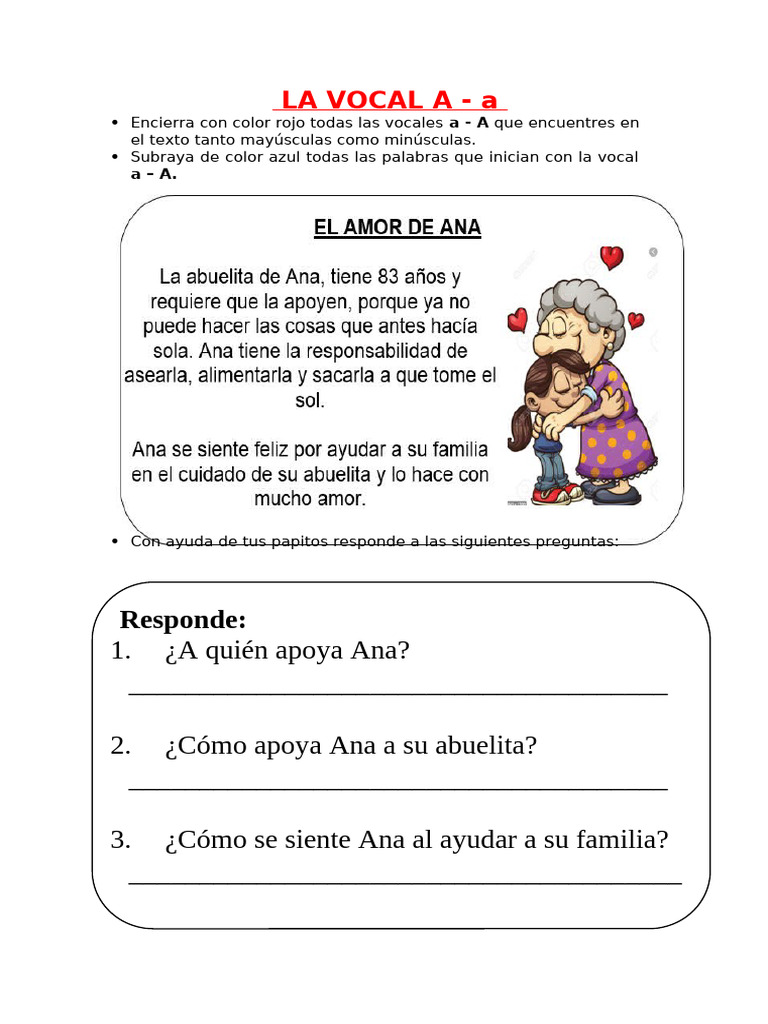 La Vocal A 1 | PDF