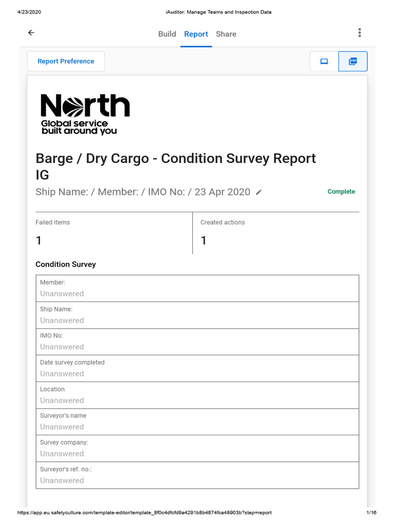 Barge Dry Cargo Survey Instructions | PDF