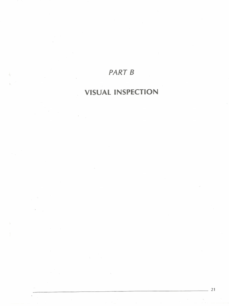 Visual Inspection Part B 1-6 | PDF