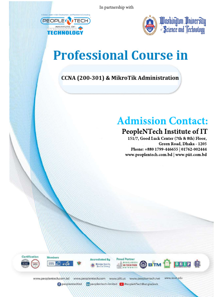 PeopleNTech CCNA MikroTik Course Outlines 2025 | PDF | Computer Network ...