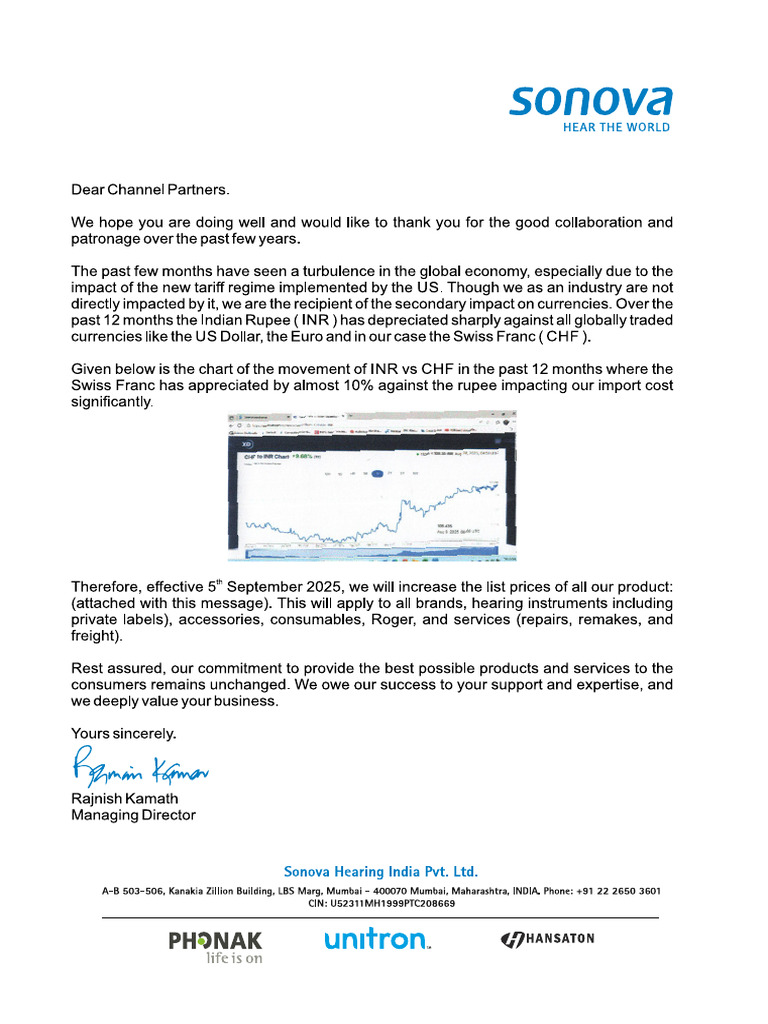 Price Increase Communication | PDF
