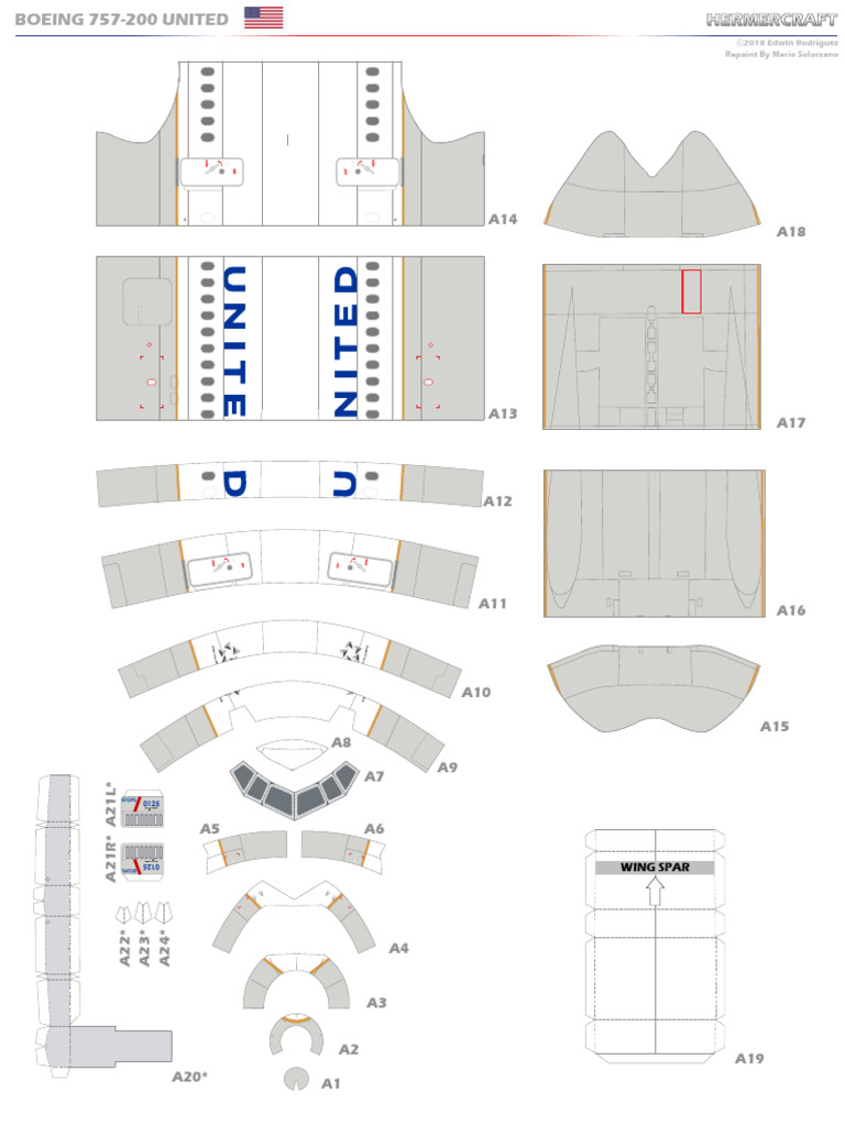 Boeing 757-200 United - Cópia | PDF